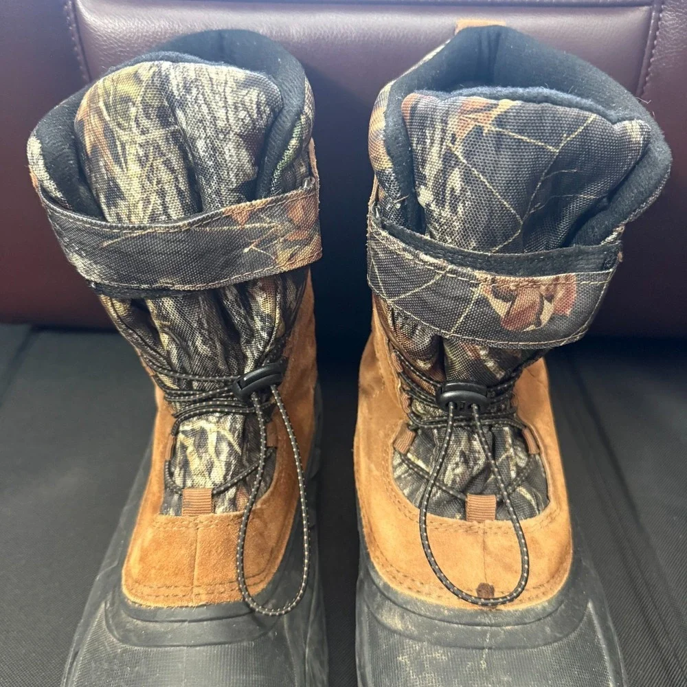 Ozark Trail  Winter Pack Thinsulate  Boots Brown &Camo ‎ Men's  US Size 12